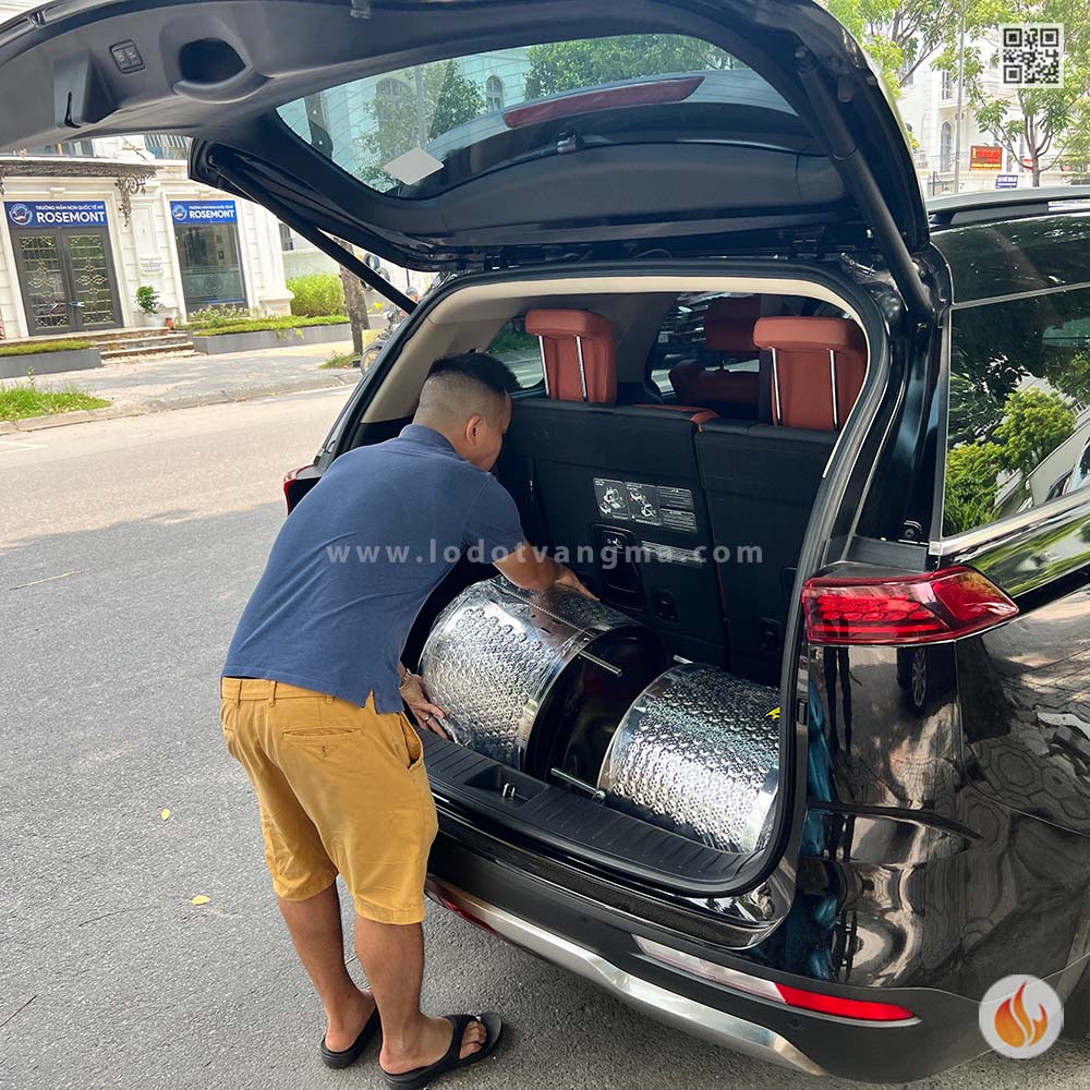 2 chiếc lò đốt mã tháo máy 11kg giao cho Anh Khánh tại Vinhomes Riverside, Long Biên, Hà Nội