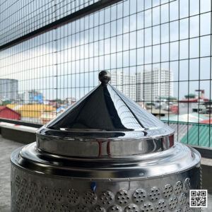 Nắp đậy lò đốt vàng mã Inox là phụ kiện được bán kèm tại Shop www.lodotvangma.com