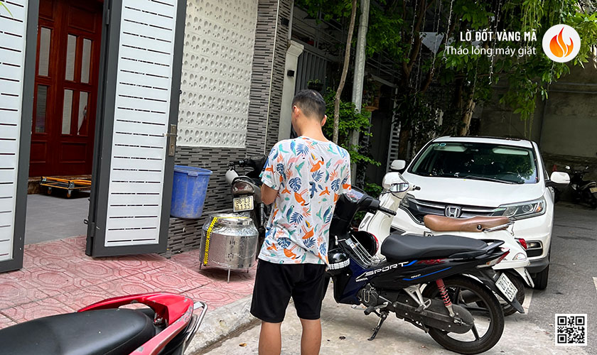 Lò đốt mã 7kg kèm nắp đậy giao cho khách hàng tại Hoàng Hoa Thám 3