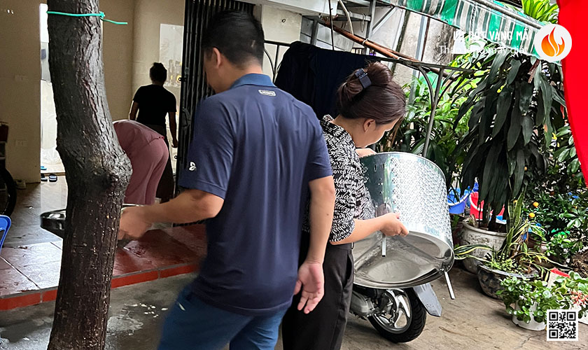 Lò đốt mã cỡ nhỏ giao cho khách hàng tại Tô Hiệu, Hà Đông