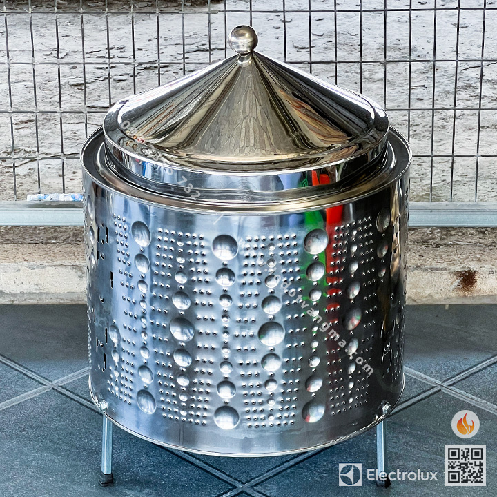 Lò đốt mã tháo lồng máy giặt 16kg có nắp đậy - LDM16 NEW
