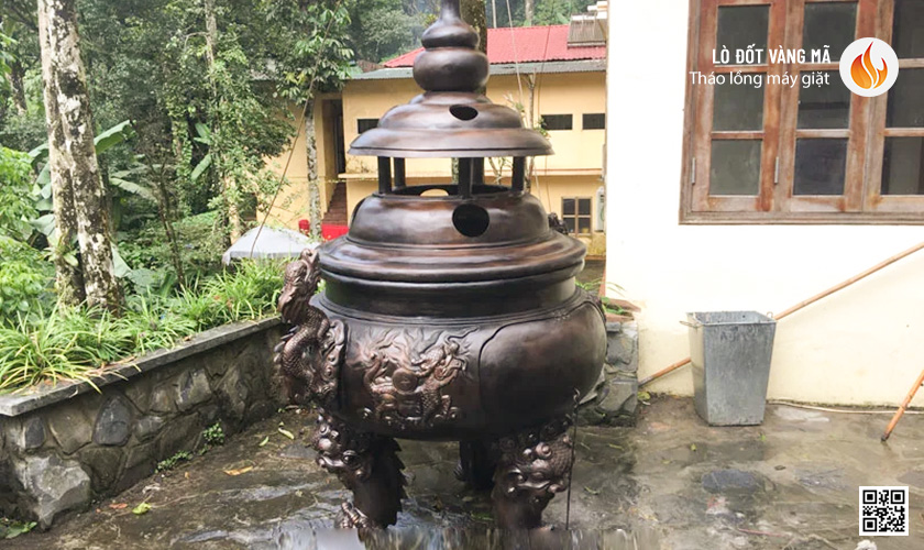 Lò đốt vàng mã bằng đồng: chịu nhiệt cao, bền, đẹp