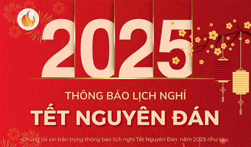 Thông báo lịch nghỉ Tết Nguyên Đán Ất Tỵ 2025